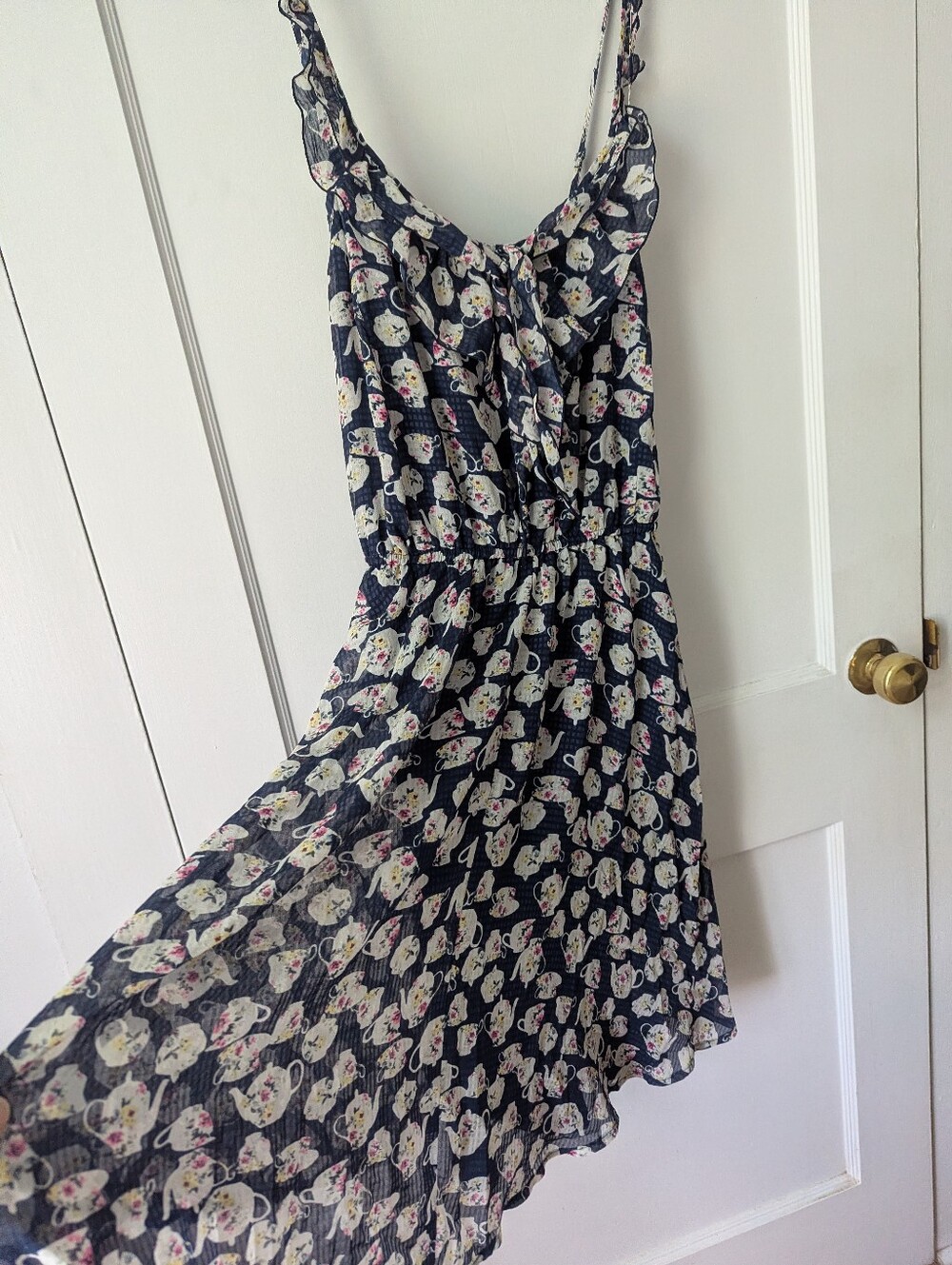 Disney Lauren Conrad Chiffon Alice In Wonderland Mad Hatter Tea Party Dress XXL - Picture 4 of 12